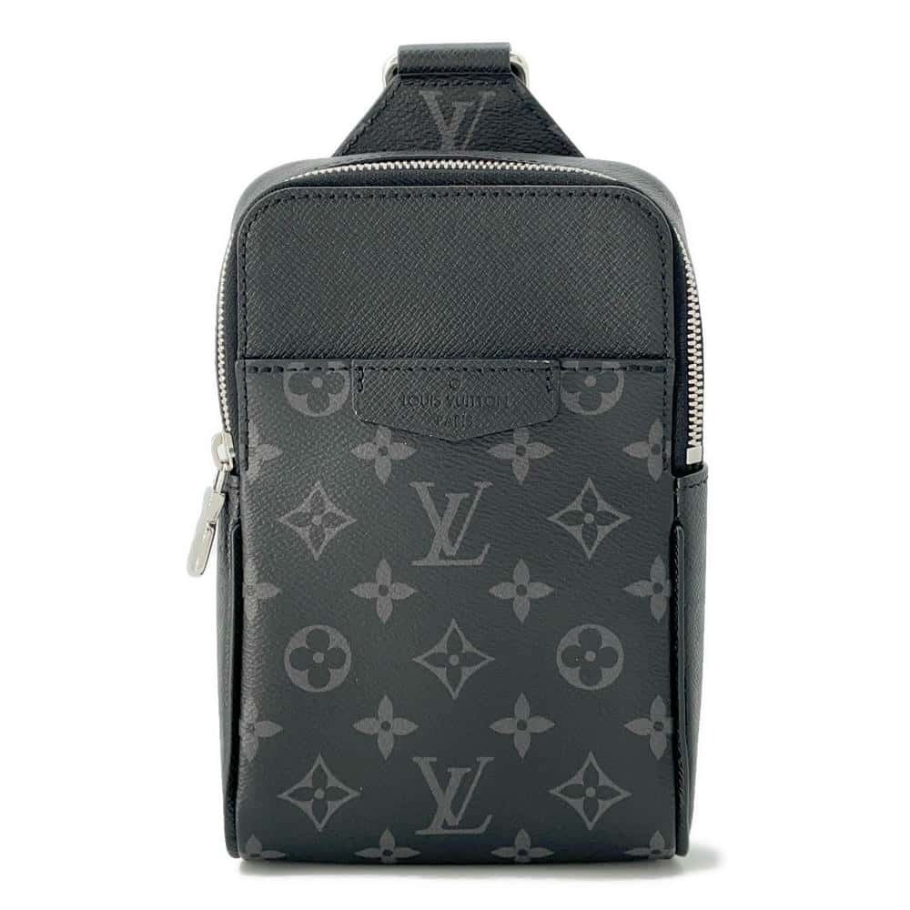 Louis Vuitton Body Bum Crossbody Belt Bag Eclipse Black Taiga Outdoor Sling